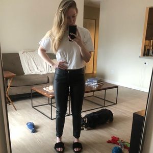 J Crew Faux Leather Pants